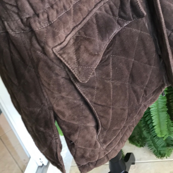 Hickey Freeman men’s quilted suede jacket size L - Picture 5 of 10